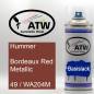 Preview: Hummer, Bordeaux Red Metallic, 49 / WA204M: 400ml Sprühdose, von ATW Autoteile West.